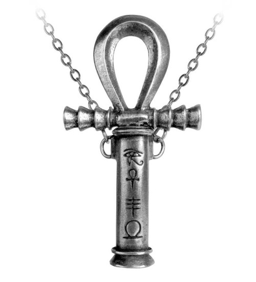 Ankh of the Dead Pewter Necklace
