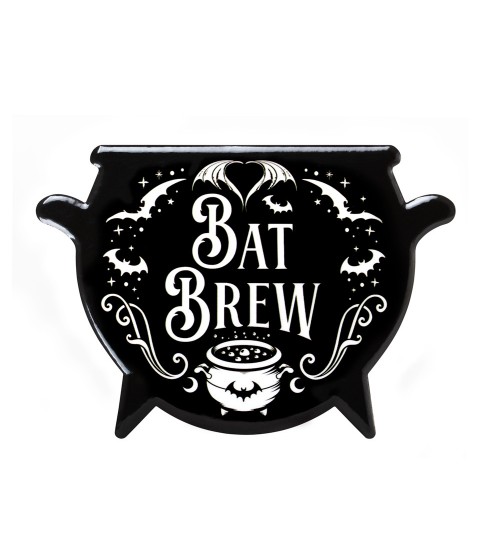 Bat Brew Ceramic Cauldron Coaster