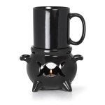 Witches Cauldron Mug Warmer Stand and Mug