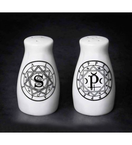 Sacred Geometry Salt & Pepper Shaker Set