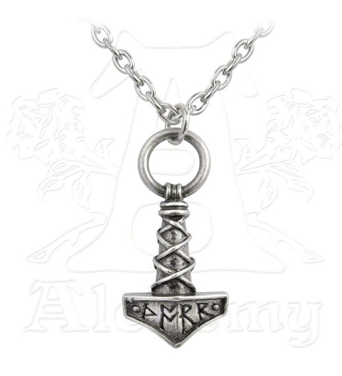 Thors Hammer Pewter Amulet Pendant