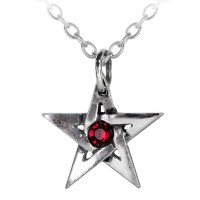 Crystal Pentagram Protection Necklace