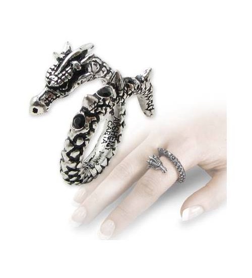 Vis Viva Pewter Dragon Ring