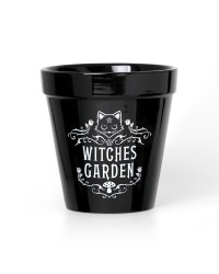 Witches Garden Cat Garden Plant Pot