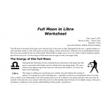 Full Moon in Libra Free Worksheet