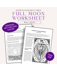 New Moon in Taurus Free Worksheet April 2025