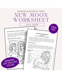 New Moon in Leo Free Worksheet July 2025