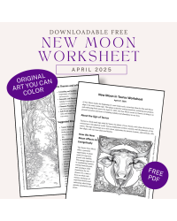 New Moon in Taurus Free Worksheet April 2025