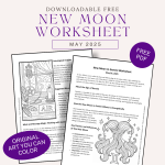 New Moon in Gemini Free Worksheet May 2025