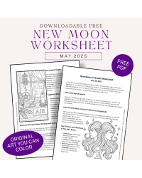 New Moon in Gemini Free Worksheet May 2025