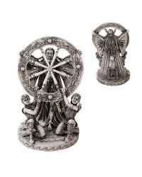 Arianrhod Wheel of the Year Bone Finish Resin Statue