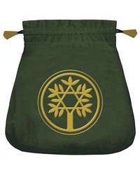 Celtic Green Velvet Tarot Bag