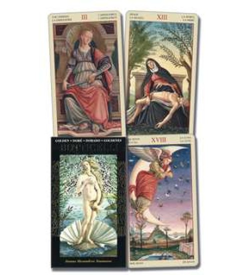 Golden Botticelli Renaissance Art Tarot Card Deck