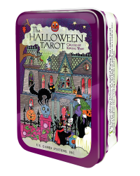 Halloween Tarot Cards in Tin