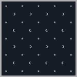 Moon & Stars Velvet Cloth