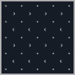 Moon & Stars Velvet Cloth