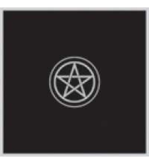 Pentacle Embroidered Black Velvet Cloth