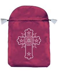 Rosicrucian Rosey Cross Satin Bag