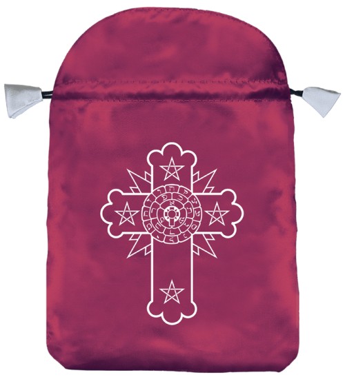 Rosicrucian Rosey Cross Satin Bag