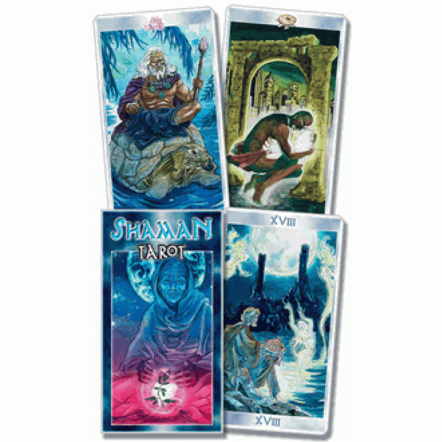 Overbevisende skotsk dug Shaman World Traditions Tarot Card Deck with Tarot Card Meanings