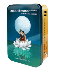 Sun and Moon Tarot Cards in a Tin