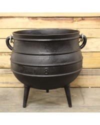 Cast Iron Potjie Cauldron - 4.75 Gallon, Size 8