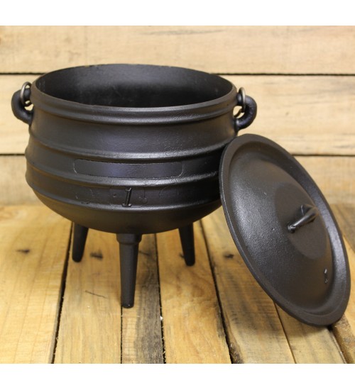 Cast Iron Potjie Cauldron - 3/4 Gallon, Size 1