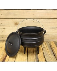 Cast Iron Potjie Cauldron - 3.5 Gallon Size 6