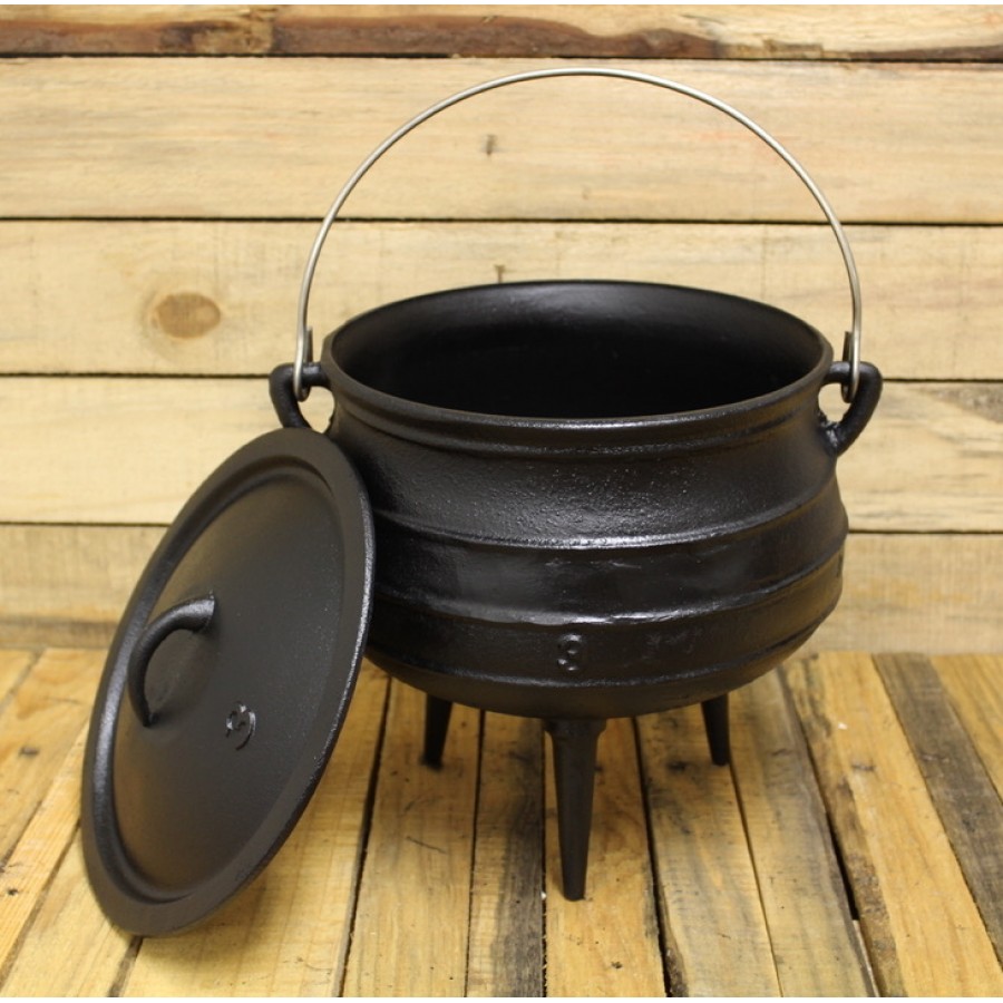 Cast Iron Cauldron Potjie Pot Large Cast Iron Kettles Open 