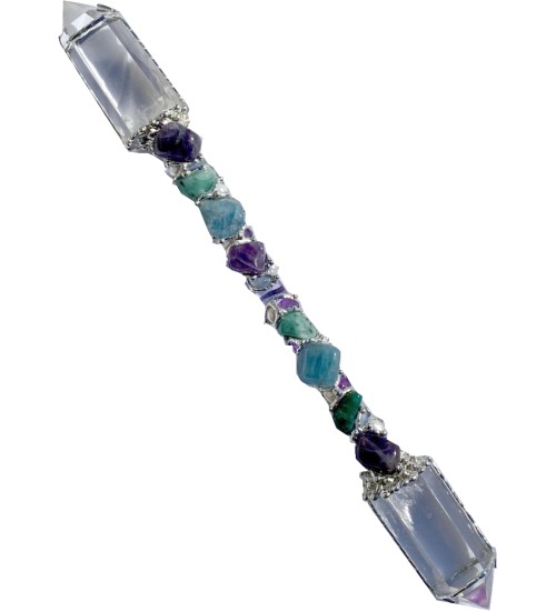 Ask, Believe, Receive Double Terminated Large Crystal Wand