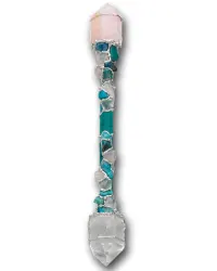 Forgiveness Large Crystal Wand with Chrysocolla
