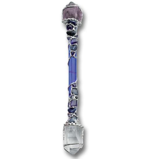 Psychic Support Large Crystal Wand for Intuition