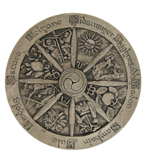 Wiccan Wheel of the Year Plaque