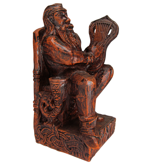 Bragi Norse God of Poetry Statue