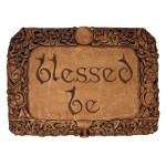 Blessed Be Wiccan Wall Plaque