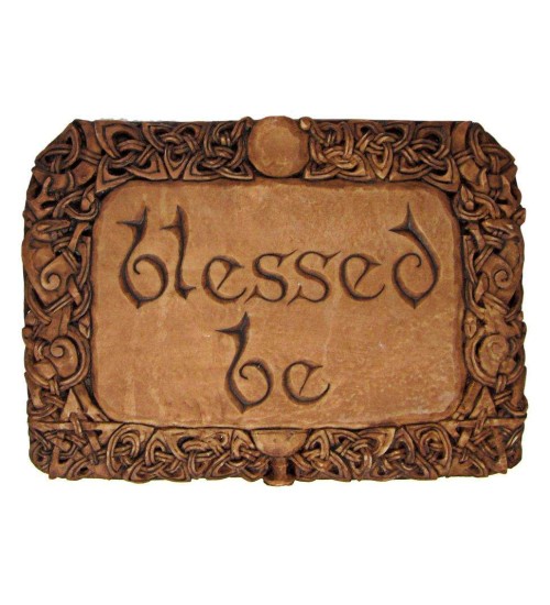 Blessed Be Wiccan Wall Plaque