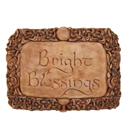 Bright Blessings Wiccan Wall Plaque