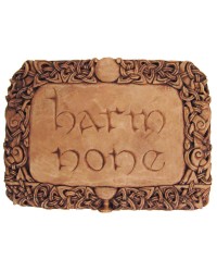 Harm None Wiccan Wall Plaque