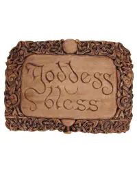 Goddess Bless Wiccan Wall Plaque