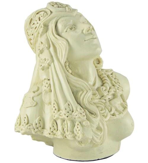 Rhiannon Celtic Goddess Bone Finish Statue