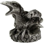 Raven Mini Pewter Candle Holder