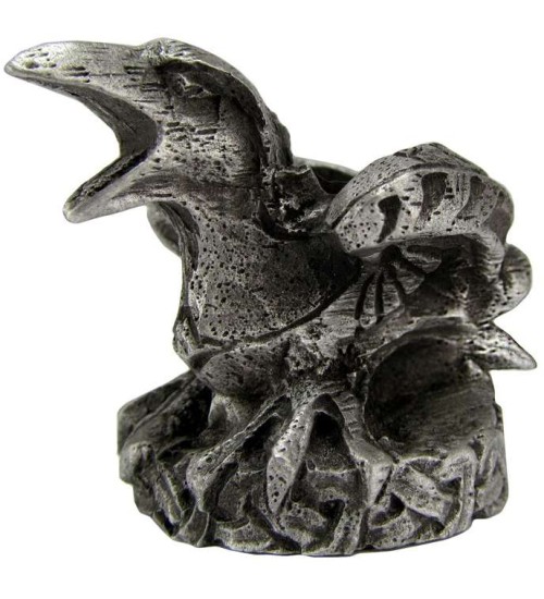 Raven Mini Pewter Candle Holder