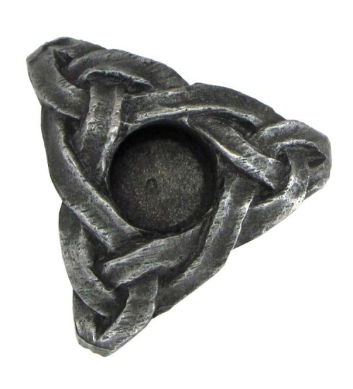 Triskelion Mini Pewter Candle Holder