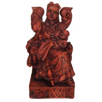 Frigga, Norse Queen of the Gods, Seated Statue