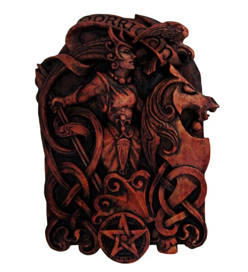 Morrigan Celtic Goddess Wall Plaque