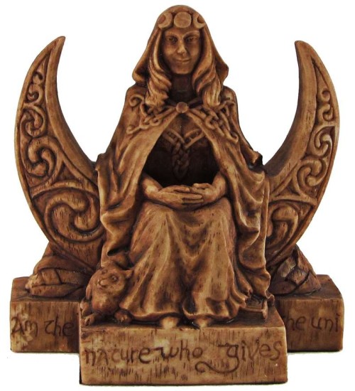 Moon Goddess Pagan Small Altar Statue