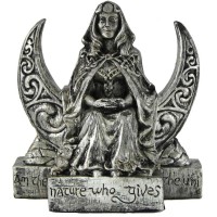 Moon Goddess Pagan Small Altar Statue