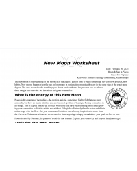 New Moon in Pisces February 2023 Free Worksheet