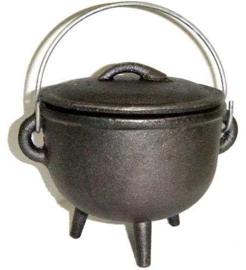 Cast Iron 4.5 Inch Witches Cauldron