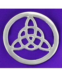 Triquetra Open Silver Altar Tile